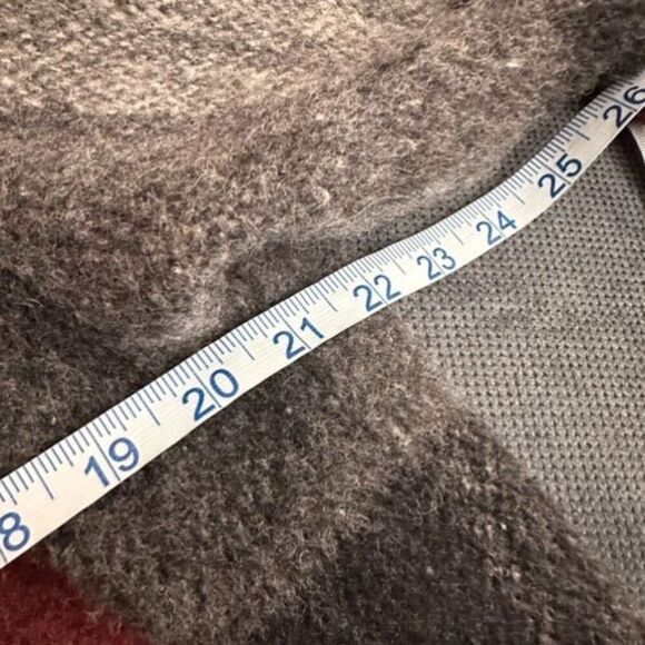 Vintage Express French Country Womens Wool Blend Plaid Blazer Jacket Red Gray XS - Picture 9 of 12